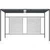 Image de vidaXL Pavillon avec toit extensible 4x3x2,3 m Anthracite 180 g/m