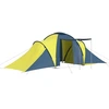 Image de vidaXL Tente de camping 6 personnes bleue et jaune