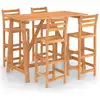 Image de vidaXL Ensemble de bar de jardin 5 pièces en bois massif d'acacia