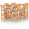 Image de vidaXL Ensemble bar de jardin 7 pièces bois massif acacia