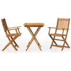 Image de vidaXL Ensemble de jardin 3 pièces pliable en bois massif d'acacia