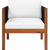 Image de vidaXL Chaise de jardin avec coussin en acacia massif