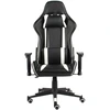 Image de vidaXL Chaise de jeu Pivotante Blanc PVC
