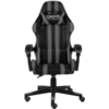 Image de vidaXL Chaise de jeu noir et gris similicuir