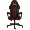 Image de vidaXL Chaise de jeu noir et bordeaux similicuir