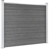 Image de vidaXL Élément de clôture WPC 180x146 cm Gris