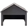 Image de vidaXL Garage pour tondeuse à gazon Gris 80x80x70 cm WPC