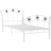 Image de Lit simple avec design de football blanc métal 90x200 cm
