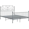 Image de vidaXL Cadre de lit sans matelas Gris Métal 140×200 cm