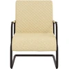 Image de vidaXL Chaise cantilever Crème Similicuir