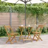 Image de vidaXL Table de jardin pliante 60x60x75 cm en bois massif d'acacia
