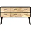 Image de vidaXL Buffet 110x33x64 cm bois massif mangue