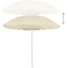 Image de vidaXL Parasol avec mât en acier couleur sable 180 cm