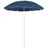 Image de vidaXL Parasol avec mât en acier bleu 180 cm