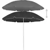 Image de vidaXL Parasol avec mât en acier Anthracite 180 cm