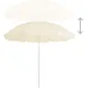 Image de vidaXL Parasol avec mât en acier couleur sable 180 cm