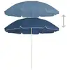Image de VidaXL Parasol avec mât en acier 180 cm bleu