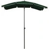 Image de vidaXL Parasol avec mât 200x130 cm vert