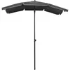 Image de vidaXL Parasol avec mât 200x130 cm Anthracite