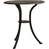 Image de vidaXL Table de jardin bronze 62x62x65 cm fonte d'aluminium