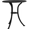 Image de vidaXL Table de jardin noire 62x62x65 cm fonte d'aluminium