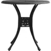 Image de vidaXL Table de jardin noire 78x78x72 cm fonte d'aluminium