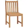 Image de vidaXL Chaises de jardin 2 pcs. Bois massif teck