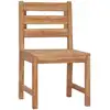 Image de vidaXL Chaises de jardin 2 pcs. Bois massif teck