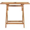 Image de vidaXL Table de jardin pliante 90x60x75 cm en teck massif