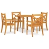Image de vidaXL Ensemble de jardin 5 pièces en bois massif d'acacia
