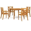 Image de vidaXL Ensemble de jardin 5 pièces en bois massif d'acacia