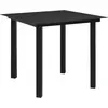 Image de vidaXL Ensemble de jardin 5 pièces PVC rotin noir