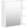 Image de vidaXL Armoire de toilette blanche 62,5x20,5x64 cm Bois composite