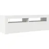 Image de vidaXL Armoire TV avec lampes LED blanc 120x35x40 cm