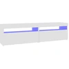 Image de vidaXL Armoires TV 2 pièces avec lampes LED blanc 75x35x40 cm