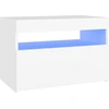 Image de vidaXL Armoire TV avec lampes LED blanc 60x35x40 cm