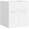 Image de vidaXL Meuble sous-lavabo blanc 41x38,5x46 cm Bois composite