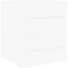 Image de vidaXL Armoire sous lavabo blanc 41x38,5x48 cm Bois composite