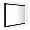 Image de vidaXL LED-Badspiegel Schwarz 60x8,5x37 cm Acryl