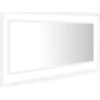 Image de vidaXL Miroir de salle de bain LED blanc 100x8,5x37 cm acrylique
