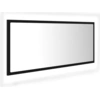 Image de vidaXL Miroir de salle de bain LED noir 100x8,5x37 cm acrylique
