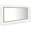 Image de vidaXL Miroir de salle de bain LED Chêne Sonoma 100x8,5x37 cm Acrylique