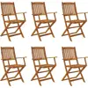 Image de vidaXL Ensemble de jardin 7 pièces pliable en bois massif d'acacia