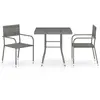 Image de vidaXL Ensemble de jardin 3 pièces Poly rotin Anthracite et gris