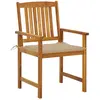 Image de vidaXL Chaises de jardin avec coussins 2 pcs. Bois massif acacia