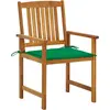 Image de vidaXL Chaises de jardin avec coussins 4 pcs. Bois massif acacia