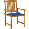 Image de vidaXL Chaises de jardin avec coussins 2 pcs. Bois massif acacia