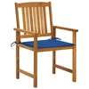 Image de vidaXL Chaises de jardin avec coussins 4 pcs. Bois massif acacia