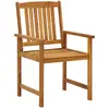 Image de vidaXL Chaises de jardin avec coussins 2 pcs. Bois massif acacia