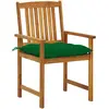 Image de vidaXL Chaises de jardin avec coussins 2 pcs. Bois massif acacia